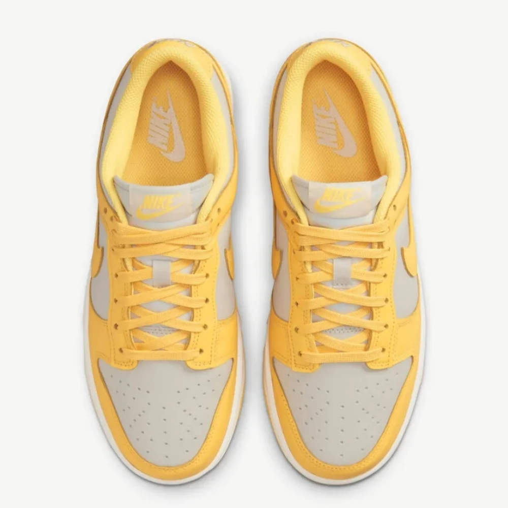 Nike Dunk Low Bright Yellow and Gray Sneakers - Picture 5 of 10